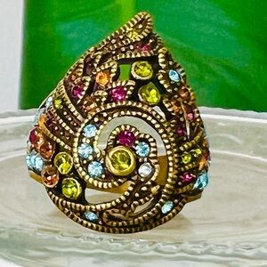 Heidi Daus “Teared Tapestry” size 7 ring